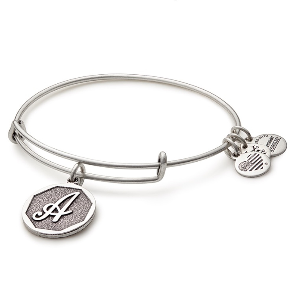 Alex and Ani Initial Charm Bangle
